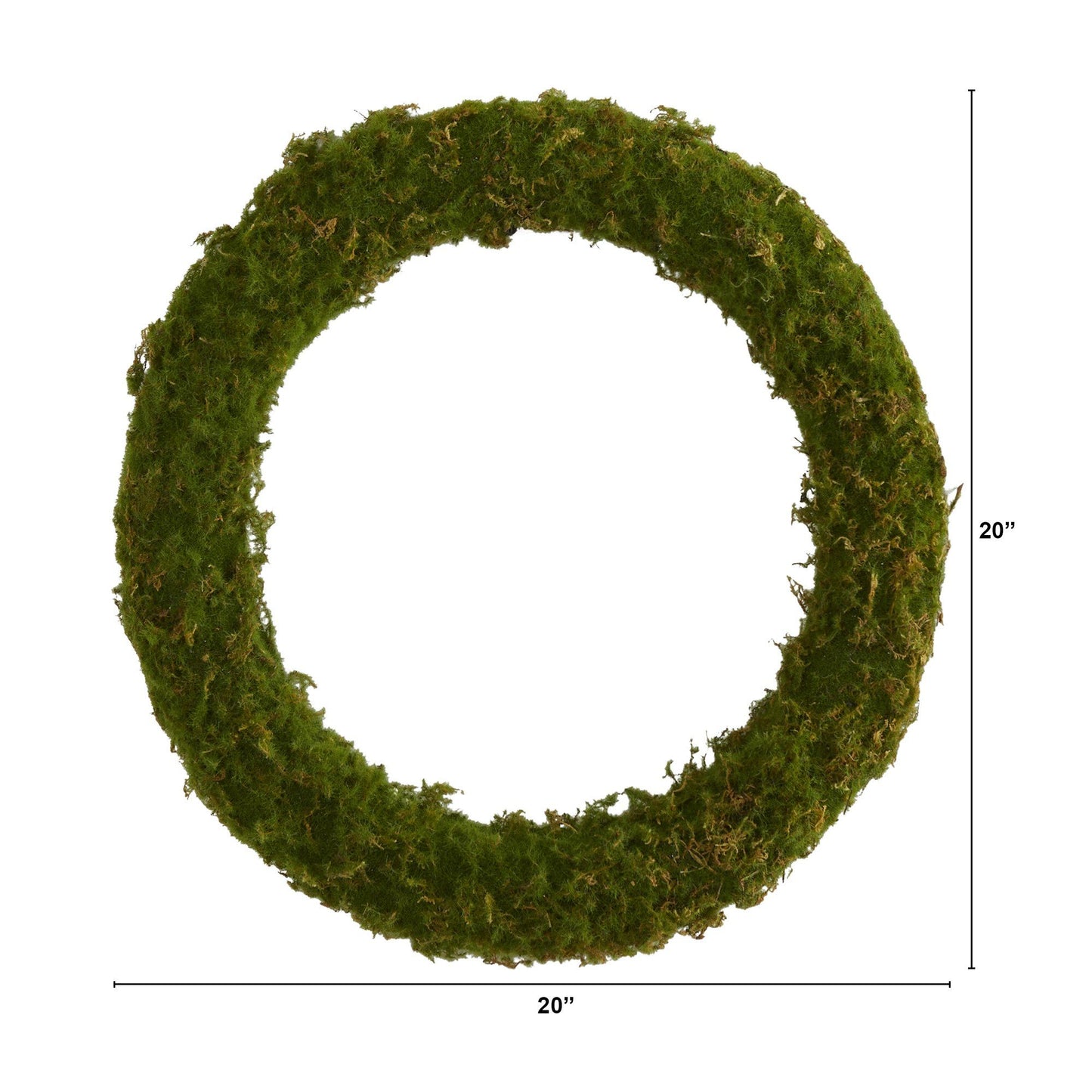 20” Moss Artificial Wreath - Tampa Home & Garden Store