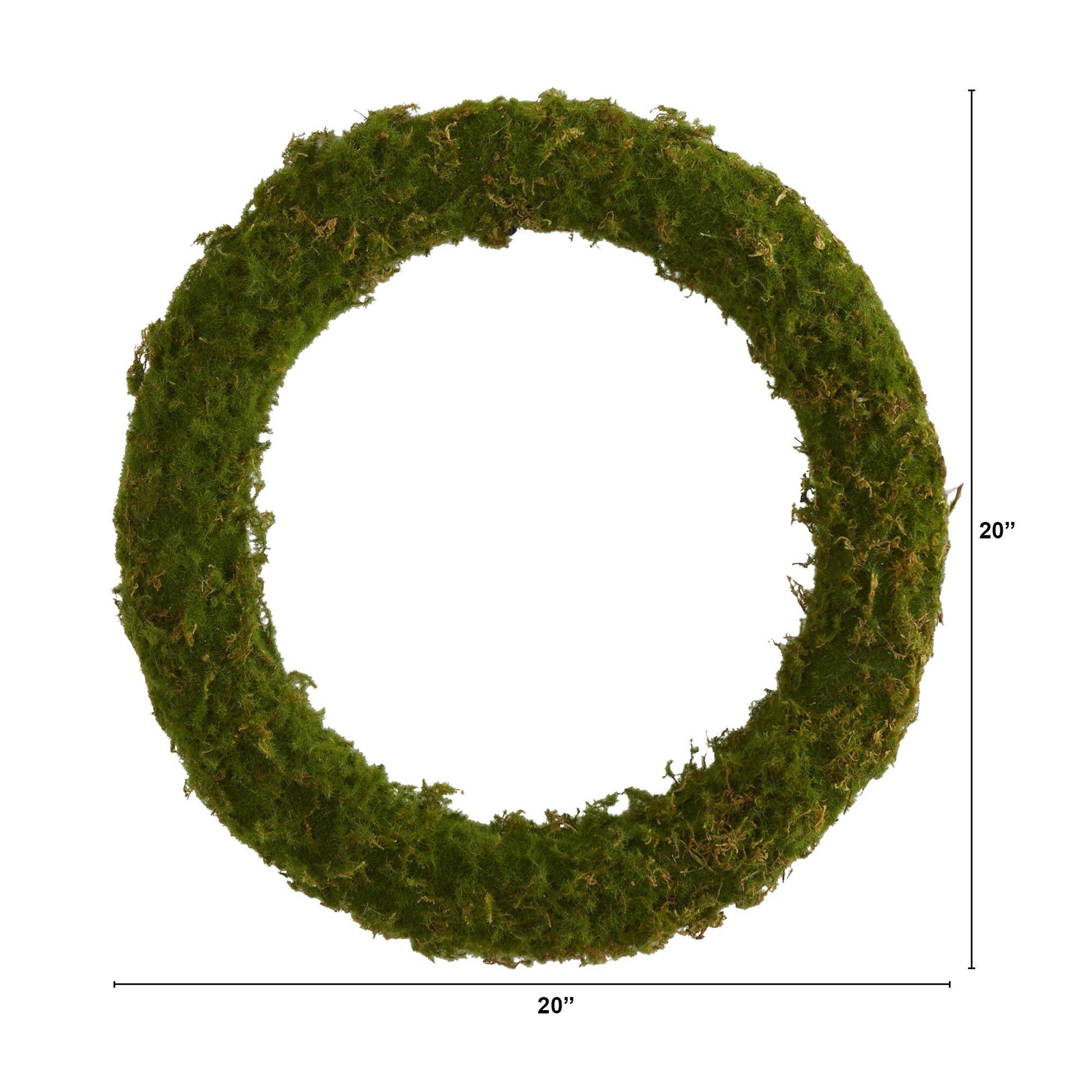 20” Moss Artificial Wreath - Tampa Home & Garden Store