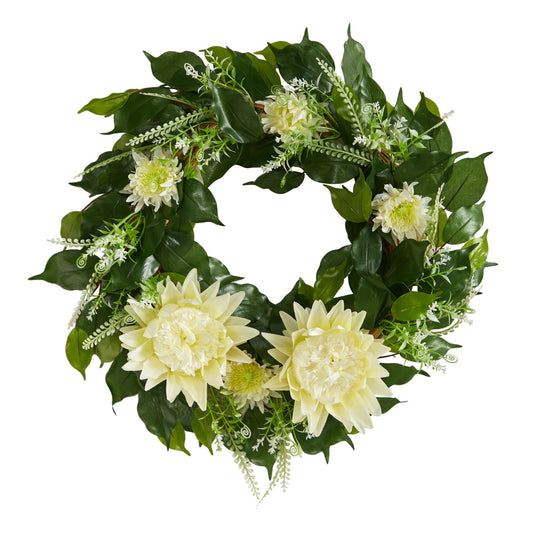 20” Protea Artificial Wreath - Tampa Home & Garden Store