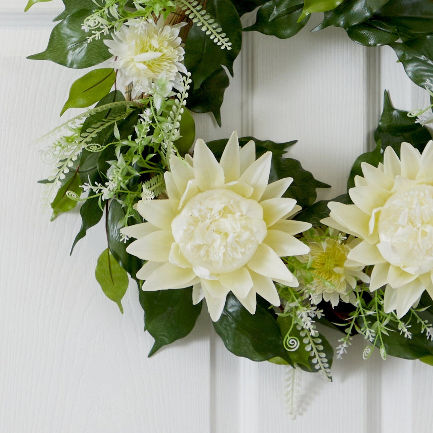 20” Protea Artificial Wreath - Tampa Home & Garden Store