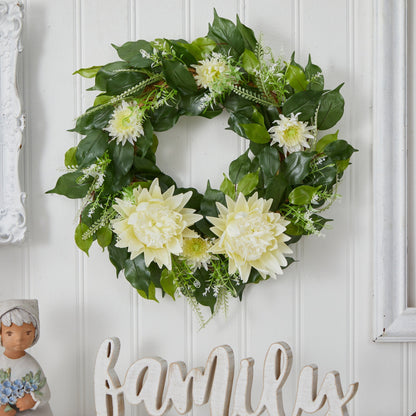20” Protea Artificial Wreath - Tampa Home & Garden Store