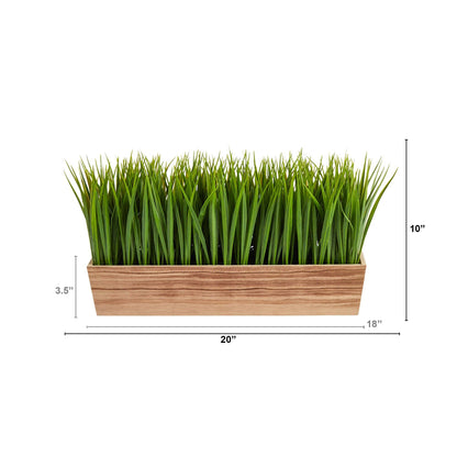 20” Vanilla Grass Artificial Plant in Decorative Planter - Tampa Home & Garden Store