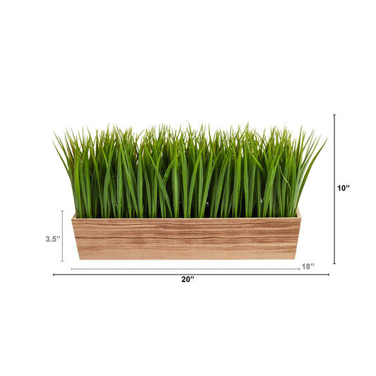 20” Vanilla Grass Artificial Plant in Decorative Planter - Tampa Home & Garden Store
