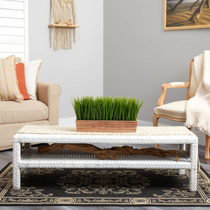 20” Vanilla Grass Artificial Plant in Decorative Planter - Tampa Home & Garden Store