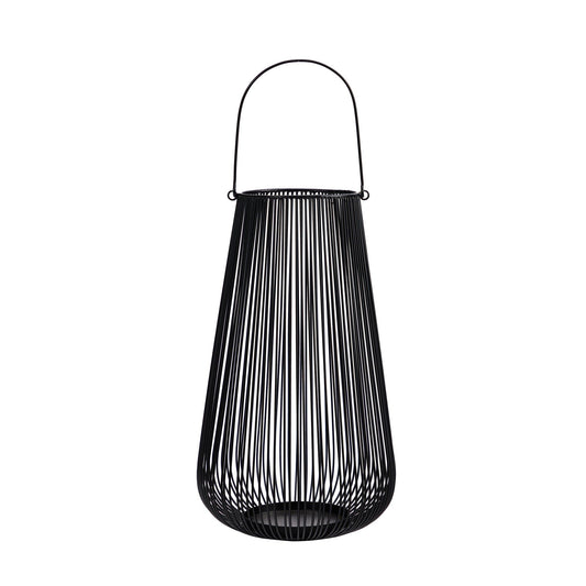 20” Vintage Black Metal Wire Votive Tea Lantern Candle Holder - Tampa Home & Garden Store