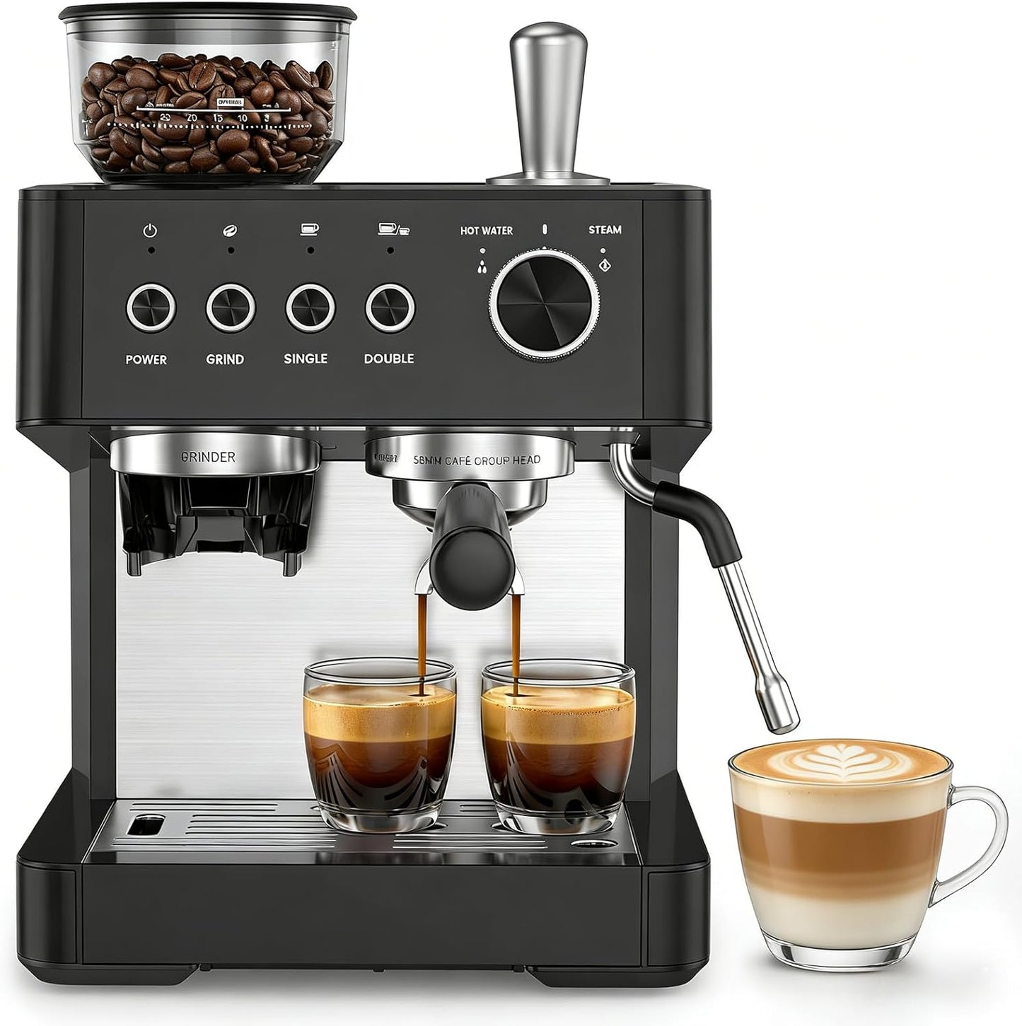 20 Bar Espresso Machines with Grinde CM8031
