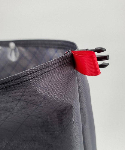 Hilltop Packs 20L Bear Bag ultralight ECOPAK in gray with red zipper pull on Tampa Home & Garden Store