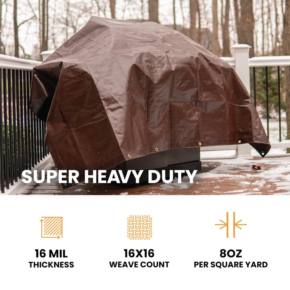 20’ x 30’ Super Heavy Duty Poly Tarp - Tampa Home & Garden Store