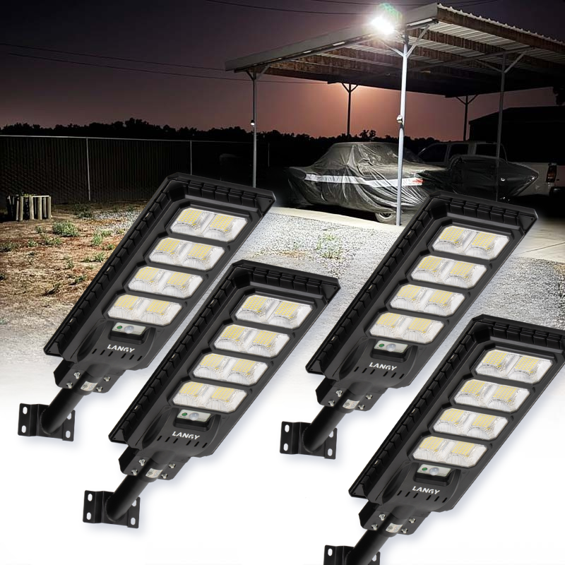4 Pack Solar Parking lot lights (bracket included)