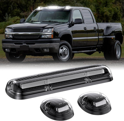 Smoked white amber LED roof cab lights for 2000-2006 GMC/Chevy HD, lighting by AutoLEDTech.com on Tampa Home & Garden Store