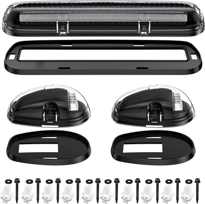 LED Roof Cab Lights for 2000-2006 GMC/Chevy HD smoked white amber with mounting hardware on Tampa Home & Garden Store