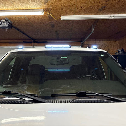 2000-2006 GMC Chevy HD smoked white amber LED roof cab lights AutoLEDTech.com set of 3 on Tampa Home & Garden Store