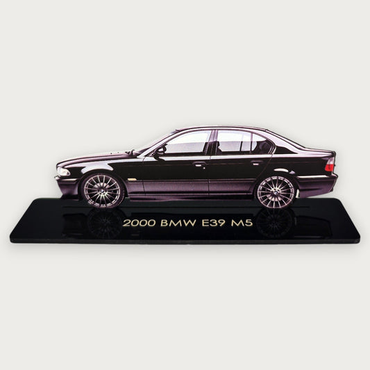 2000 BMW E39 M5 (1) Metal Car Wall Art, Color 2D Diecast Car Decor, Silhouette Metal Wall Art, Gift For Car Lovers, Detailed Color Metal Car - Tampa Home & Garden Store