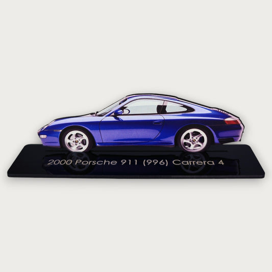 2000 Porsche 911 (996) Carrera 4 (1) Metal Car Wall Art, Color 2D Diecast Car Decor, Silhouette Metal Wall Art, Gift For Car Lovers, Detailed Color Metal Car - Tampa Home & Garden Store