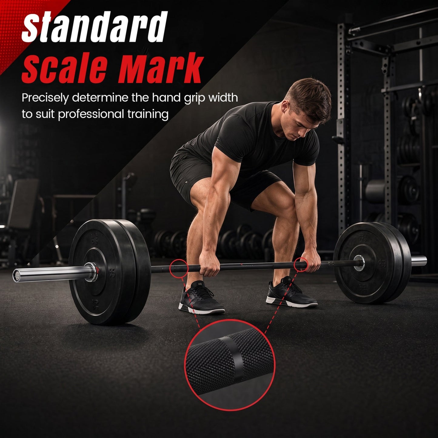 7ft Olympic Barbell DirectDeals 2000 lbs capacity with knurled grip in gym lifter ready on Tampa Home & Garden Store