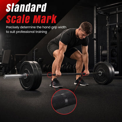 7ft Olympic Barbell DirectDeals 2000 lbs capacity with knurled grip in gym lifter ready on Tampa Home & Garden Store