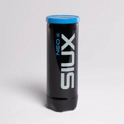 Neo S 26 Sleeve ball canister by Siux USA with blue lid and logo, holds 26 balls on Tampa Home & Garden Store