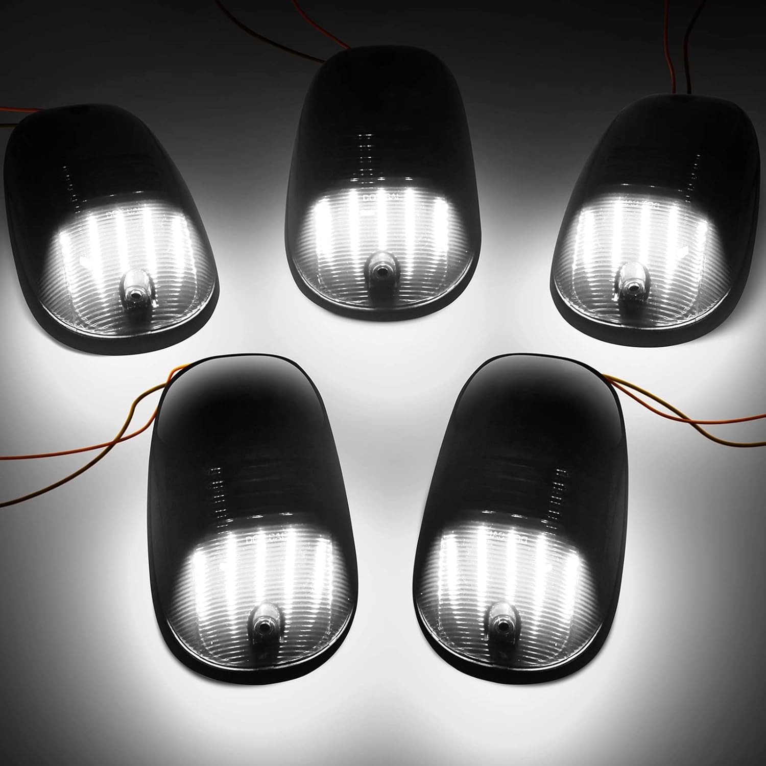 LED roof cab lights 6pk for 2003–2018 Dodge Ram HD, smoked clear white amber LEDs, AutoLEDTech on Tampa Home & Garden Store