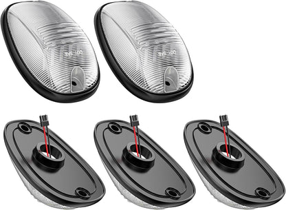 2 LED roof cab lights 2003-2018 Dodge Ram HD smoked amber with mounting bases AutoLEDTech.com on Tampa Home & Garden Store