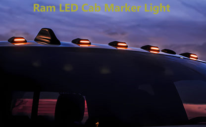 AutoLEDTech.com Dodge Ram HD smoked white amber Slim-Line LED roof cab lights, multiple markers on cab roof on Tampa Home & Garden Store