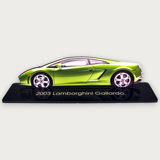 2003 Lamborghini Gallardo (1) Metal Car Wall Art, Color 2D Diecast Car Decor, Silhouette Metal Wall Art, Gift For Car Lovers, Detailed Color Metal Car - Tampa Home & Garden Store