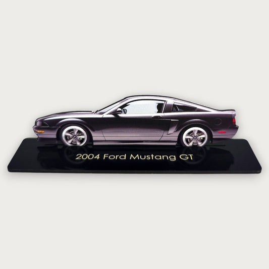 2004 Ford Mustang GT (1) Metal Car Wall Art, Color 2D Diecast Car Decor, Silhouette Metal Wall Art, Gift For Car Lovers, Detailed Color Metal Car - Tampa Home & Garden Store