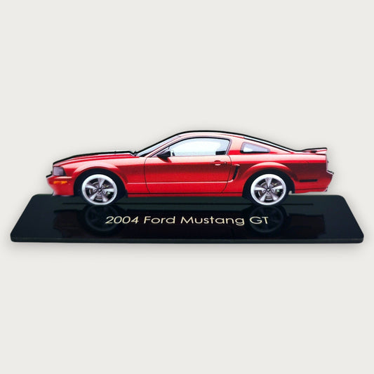 2004 Ford Mustang GT (2) Metal Car Wall Art, Color 2D Diecast Car Decor, Silhouette Metal Wall Art, Gift For Car Lovers, Detailed Color Metal Car - Tampa Home & Garden Store