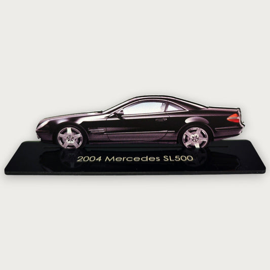 2004 Mercedes SL500 (1) Metal Car Wall Art, Color 2D Diecast Car Decor, Silhouette Metal Wall Art, Gift For Car Lovers, Detailed Color Metal Car - Tampa Home & Garden Store