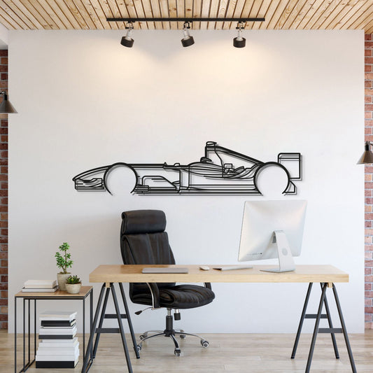 F1 2004 Arte de Pared Clásico de Metal para Coche - MT0311