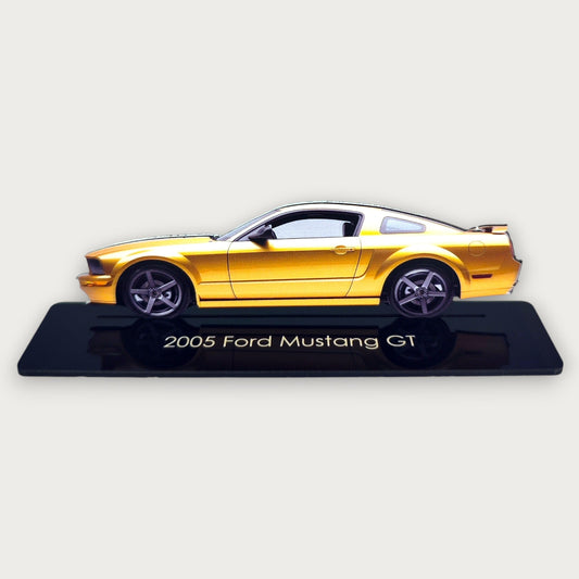 2005 Ford Mustang GT (2) Metal Car Wall Art, Color 2D Diecast Car Decor, Silhouette Metal Wall Art, Gift For Car Lovers, Detailed Color Metal Car - Tampa Home & Garden Store
