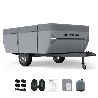 Umbrauto pop-up folding camper cover grey, 7-layer top, 3-layer sides on Tampa Home & Garden Store
