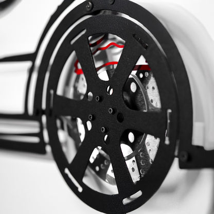 2006 Lancer Evo Metal Wall Art – JDM Steel with Spinning Wheels-KAFMEKA003 - Tampa Home & Garden Store