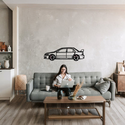 2006 Lancer Evo Metal Wall Art – JDM Steel with Spinning Wheels-KAFMEKA003 - Tampa Home & Garden Store