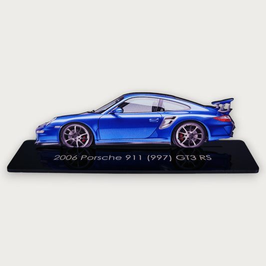 2006 Porsche 911 (997) GT3 RS (2) Metal Car Wall Art, Color 2D Diecast Car Decor, Silhouette Metal Wall Art, Gift For Car Lovers, Detailed Color Metal Car - Tampa Home & Garden Store