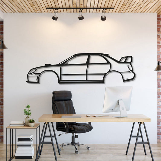 Arte metálico de pared de coche 2006 WRX STI Hawkeye - MT0338