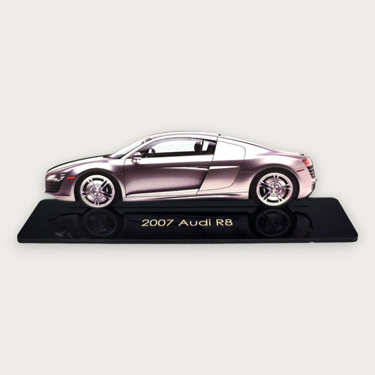 2007 Audi R8 (1) Metal Car Wall Art, Color 2D Diecast Car Decor, Silhouette Metal Wall Art, Gift For Car Lovers, Detailed Color Metal Car - Tampa Home & Garden Store