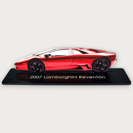2007 Lamborghini Reventón (1) Metal Car Wall Art, Color 2D Diecast Car Decor, Silhouette Metal Wall Art, Gift For Car Lovers, Detailed Color Metal Car - Tampa Home & Garden Store