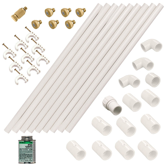 Performance 12 FT. PVC Mist Cooling System - Tampa Home & Garden Store
