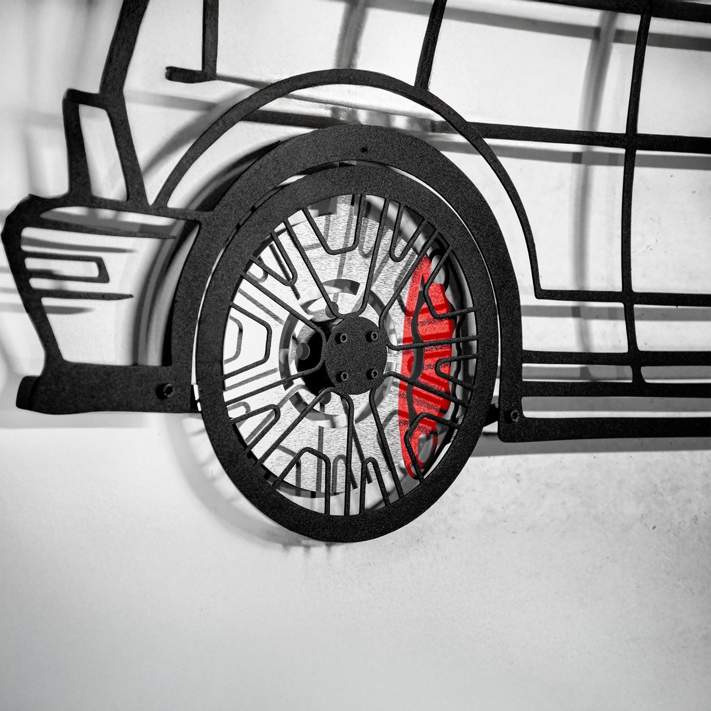 2008 Mustang GT Fastback Wall Art – Steel Build with Spinning Wheels-KAFMEKA004 - Tampa Home & Garden Store