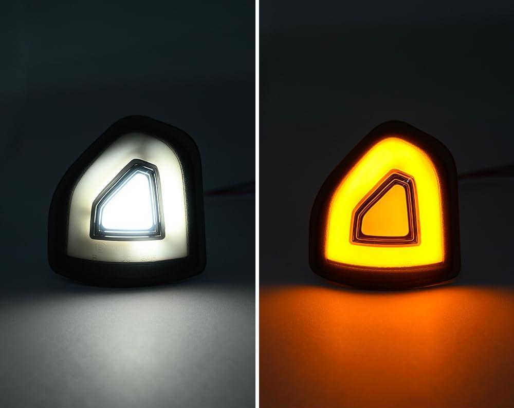Ram 1500/2500 HD smoked white amber LED tow mirror lights, pair, AutoLEDTech.com on Tampa Home & Garden Store