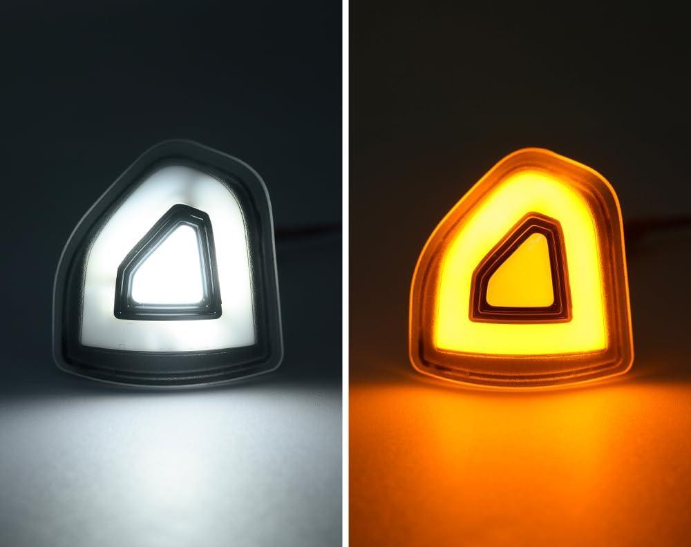 AutoLEDTech Ram 1500/2500 HD smoked white amber LED tow mirror lights interior exterior on Tampa Home & Garden Store