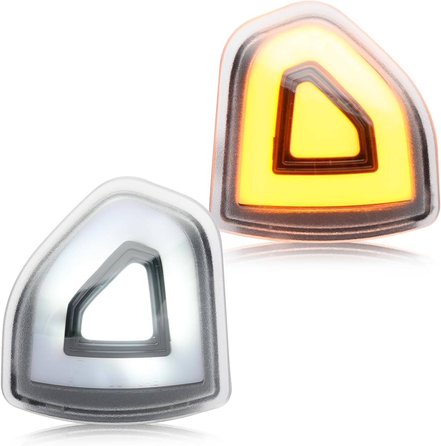 Ram 2009-2022 1500/2500 HD smoked white amber LED tow mirror lights pair by AutoLEDTech.com on Tampa Home & Garden Store