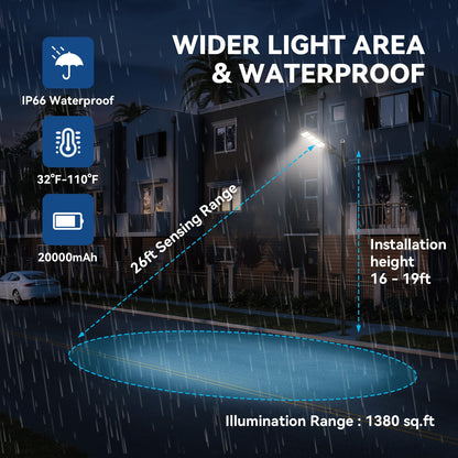 200W All in one solar Parking Lot Lights -30,000 lumens - Tampa Home & Garden Store