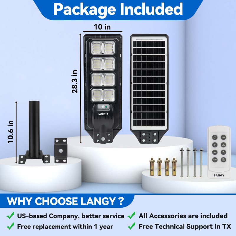 Farolas solares de 150 W y 200 W - Serie ES03 