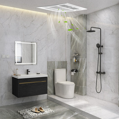 Ventilador extractor de baño de 200 CFM con carcasa metálica y conducto de 6 pulgadas para 200 pies cuadrados