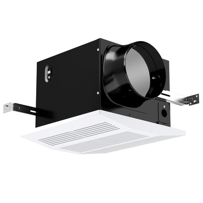 Ventilador extractor de baño de 200 CFM con carcasa metálica y conducto de 6 pulgadas para 200 pies cuadrados