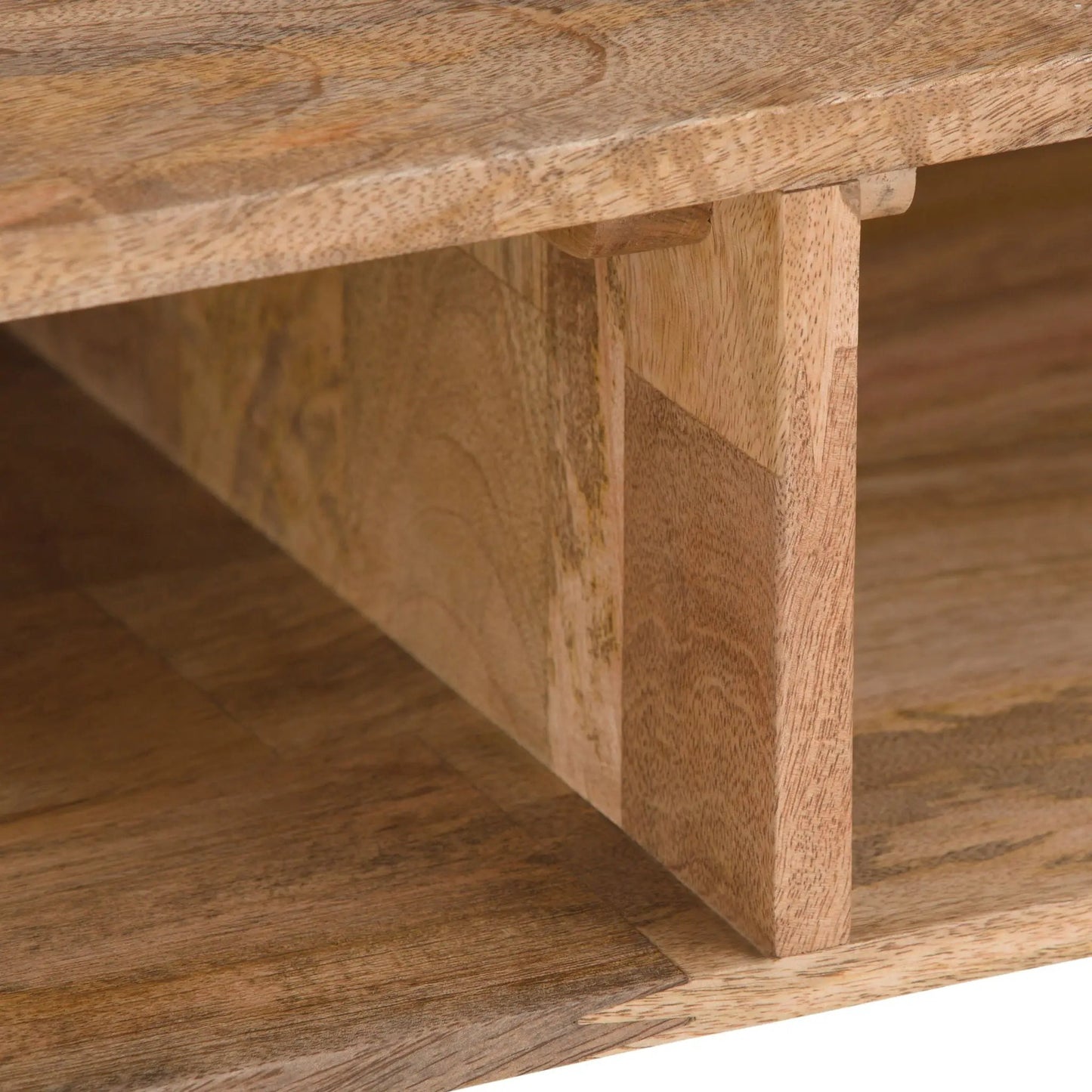 Hunter Console Sofa Table natural wood with sturdy block legs Unique Piece Furniture on Tampa Home & Garden Store
