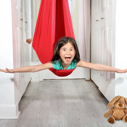 Kids Indoor Sensory Swing Hammock Chair Hanging Cocoon Seat for Playroom - Tampa Home & Garden Store