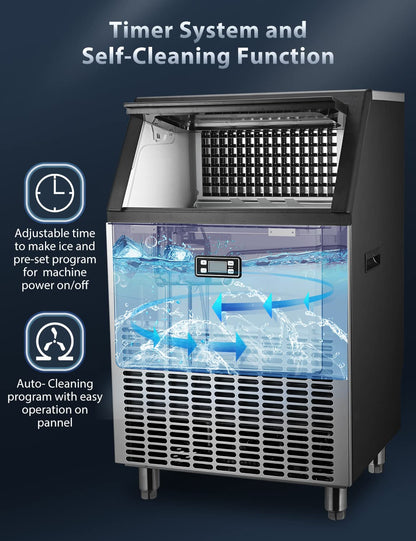 Machine à glaçons commerciale autonome 200 lb Z5895
