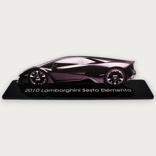 2010 Lamborghini Sesto Elemento (1) Metal Car Wall Art, Color 2D Diecast Car Decor, Silhouette Metal Wall Art, Gift For Car Lovers, Detailed Color Metal Car - Tampa Home & Garden Store